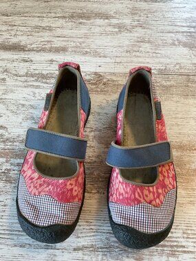 KEEN Mary Jane Canvas Shoes Women's Multi Color‎ Casual Slip On Size 8